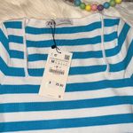 ZARA  Blue Stripped Crop Top. Size S Photo 4