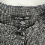 Eileen Fisher  Hemp Organic Cotton Grid Mandarin Collar Shirt Sz 1X Photo 4