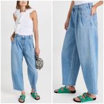 đŸ’•MOTHER SNACKS Double Prep Fun Dip Flood Fray Jeans Nothing Else Like It 29 NWT Blue Photo 6