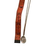 Vintage Etched Rose Glass Necklace Gold Tone Floral Photo 5