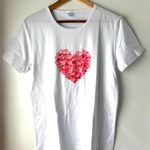 ❤️ Heart Print Shirt, Medium White Photo 0