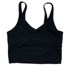 Sports Bra Womens Small Black Crop Top Athletic Gym No Padding Active Photo 3