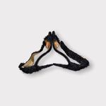 Cape Robbin  Black Faux Fur Sandals Size 9 M Photo 3