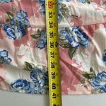 NWT!Floral Pink & Blue Off/On Shoulder Pocket Dress Size 10 or Medium Photo 7