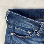 EXPRESS  Dark Wash Denim Cutoff Shorts‎ Photo 3