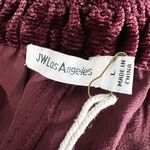 Johnny Was NEW  Corduroy Silk Blend Velvet Velour Straight Leg Holiday Pant L Photo 1