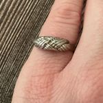 Vintage Sarah Coventry Silver Toned Ring Adjustable Size 4 Photo 4