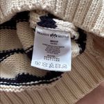 Brandy Melville Black and Cream Striped Crewneck Sweater Photo 4