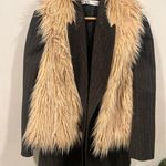 INC Shaggy Boho Hippie Fur Vest Large Photo 4