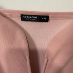 SheIn  Curve Chic Pink Cold Shoulder Top Photo 10