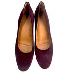 Aquatalia  Vera Weatherproof Suede Block Heel Pump Sz 10 Photo 1