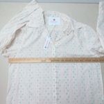 Sundry  Women’s Sz 1 Shirting Oversized Colored Dot Button Down Shirt Photo 14