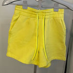 Lululemon Loungeful High-Rise Short 4" Electric Lemon Sz 2 GUC Photo 0