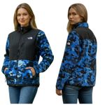 The North Face Women’s Medium Denali Fleece Jacket Blue Camo/Black F271 Photo 1