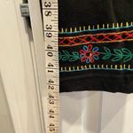 NWT La Cera Size S Black Short Sleeve Mini Dress Subdress Embroidered Floral Photo 8