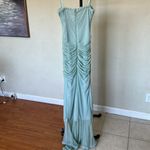 House Of CB  'Gabriella' Pistachio Ruffled Keyhole Front‎ Gown NWOT size M Photo 6