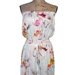 Plum Pretty Sugar White Floral Strapless Casual Women’s Maxi Dress Bridesmaid L White Size L Photo 3