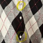 New York & Co. Y2K Argyle Cardigan Sz L Photo 5