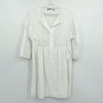 ZARA  Basic White Poplin Eyelet Dress Cottage Core Photo 1