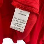 Newbury Kustom  Red Ruffle Peplum Cropped Top Photo 6