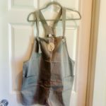 Chic LIGHT GRAY (not black) Women's Overalls with Tie Bib Front and Pockets Size XL Photo 0