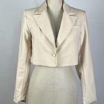 Lulus Cream Cropped Blazer Photo 0