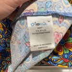 IBKUL SCARLET BLUE Sleeveless Geometric Print Mock Neck Golf Dress Sz M UPF50 Size M Photo 6