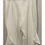 ZARA White Ruffle Pants Photo 5