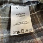 Triple Five Soul Plaid Lace Up Tunic Top Blue Size M Photo 4