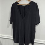 Free People  MOVEMENT Hot Shot Tee Romper BLACK Small Shorts Photo 5