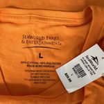 SeaWorld Momster Halloween Glitter Tee Orange Size L Photo 1