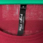 White Mark Burgundy Scoop Neck Long Sleeve Lightweight Maxi Dress Size Small EUC Red Photo 4