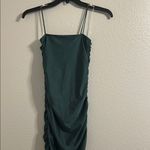Lovely Day  Green Ruched Sheath Cocktail Dress Photo 4