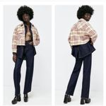 ZARA Plaid Cropped Shirt Jacket Size Small Photo 10