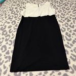 Danny & Nicole  White Long Sleeve Jacket with Black & White Dress Photo 3