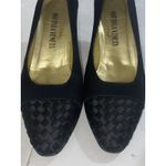 Bottega Veneta Bottega Venetta ￼Women’s Sz 8.5 B ￼ Vintage￼ Black Pumps Classic Weave Photo 6