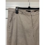 Banana Republic  Women’s Size 14 Linen Blend Trouser Pants Beige Tan Ryan Fit Photo 4