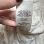 Aritzia  Babaton Glory Merino Wool White Cable Knit Cropped Sweater Photo 7