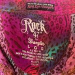 Rock 47 by Wrangler Multicolor Neon Leopard Snap Shirt Women's L Rodeocore Glam Pink Size L Photo 4