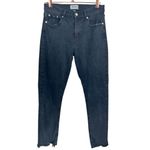 AGOLDE  Toni‎ Mid Rise Straight Raw Hem Ankle Jeans Black Size 26 Denim Casual Photo 3