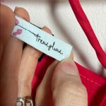 Trendy Land Red Backless 3/4 Sleeve Blouse Photo 3