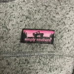 Simply Southern  Gray Fleece Popover Pullover 1/4 zip Jeep Womens Size Small Photo 1