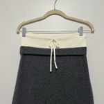 Sandro  Long Double Waistband Gray Wool‎ Cashmere Blend Midi Skirt Size 38 Photo 4