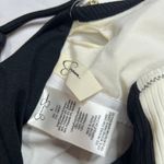 Jessica Simpson  Eyelet Cut-Out One Piece Swimsuit Size L Black Ivory New Photo 5