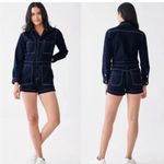 DL1961  Women's Navy Denim Romper Photo 1