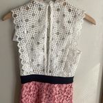 Sandro PARIS Gab Floral-Lace Pattern Dress Pink White Photo 11