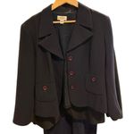 Talbots Navy Blue Crepe Blazer Business Casual Work Classic Nautical Women's 16 Photo 11