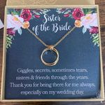 Sister of the Bride Necklace Gold Photo 0