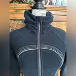 Lululemon Cuddle Up Jacket Black (White Trim) Size 4 Photo 2