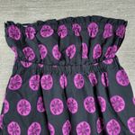 Free People  Leanna Dress Womens M Black‎ Purple Bandeau Summer Boho Empire Photo 12